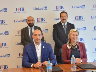 البنك التجاري الدولى يوقع اتفاقية مع منصة Linked In التعليمية